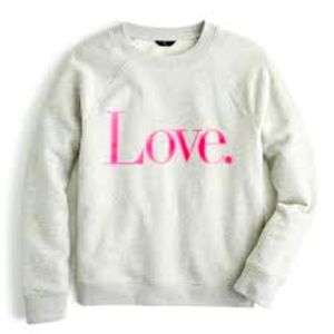 Small J. Crew Gray 'Love.' Sweater (No signs of wear)